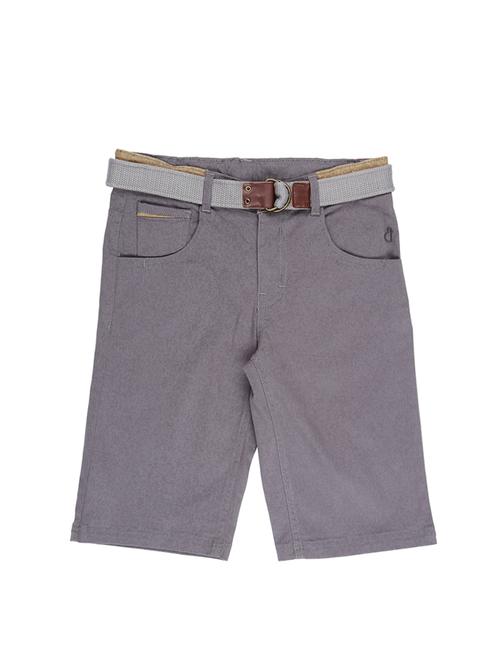 grey cotton blend three fourth - 17009628 -  Standard Image - 0
