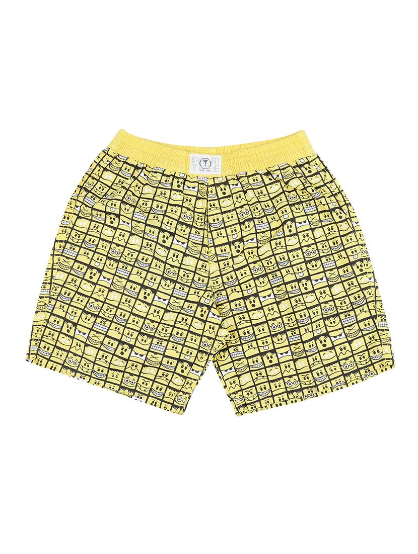 yellow cotton blend shorts - 17009650 - Zoom Image - 0