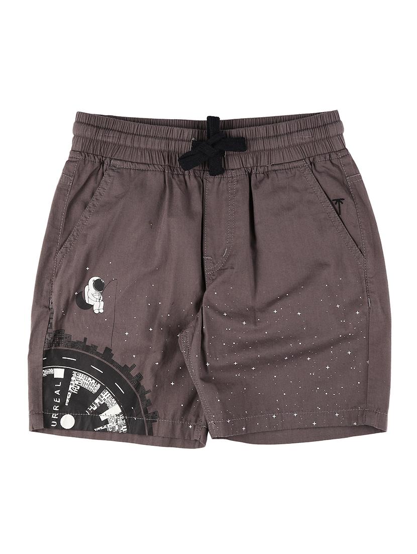 grey cotton blend shorts - 17009654 - Zoom Image - 0