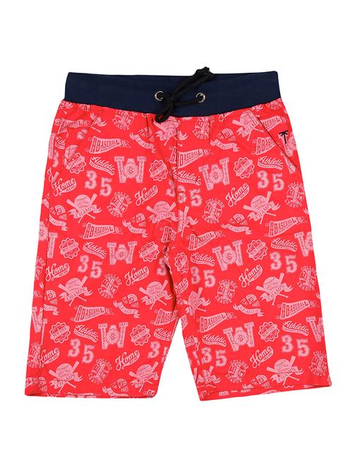 red cotton blend shorts - 17009674 - Standard Image - 0