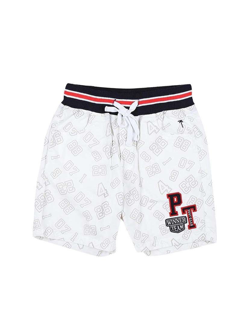 white cotton blend shorts - 17009720 - Zoom Image - 0