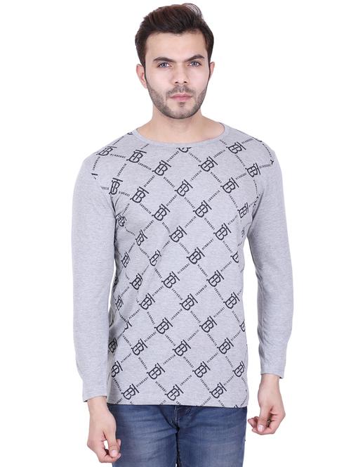 grey front print t-shirt - 17009831 -  Standard Image - 0