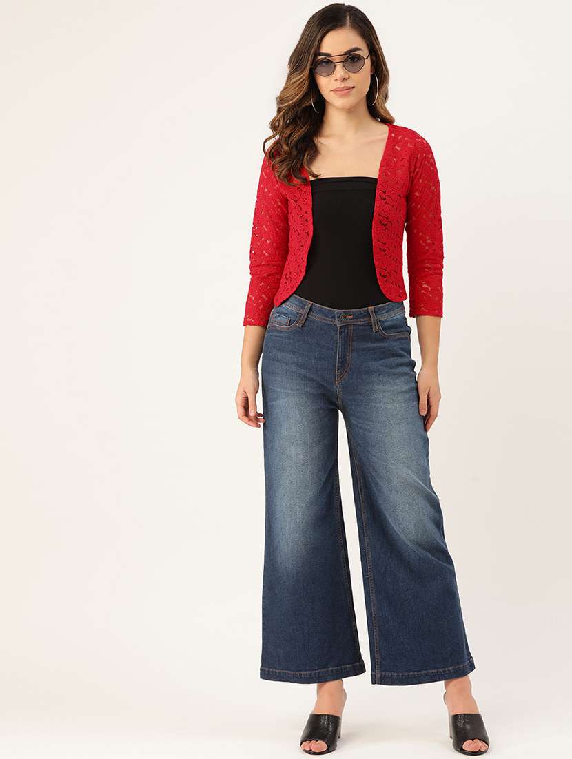 women lace detailed regular shrugs - 17010701 -  Standard Image - 3