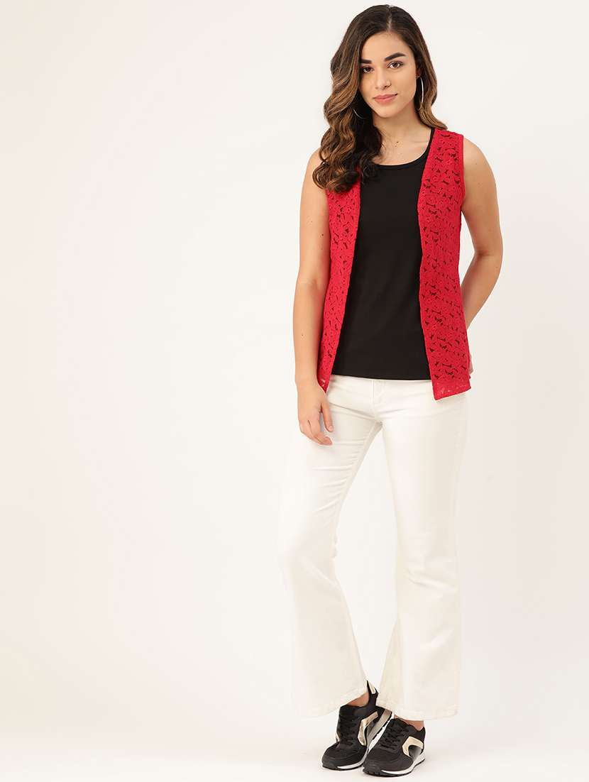 women lace detailed regular shrugs - 17010707 -  Standard Image - 3