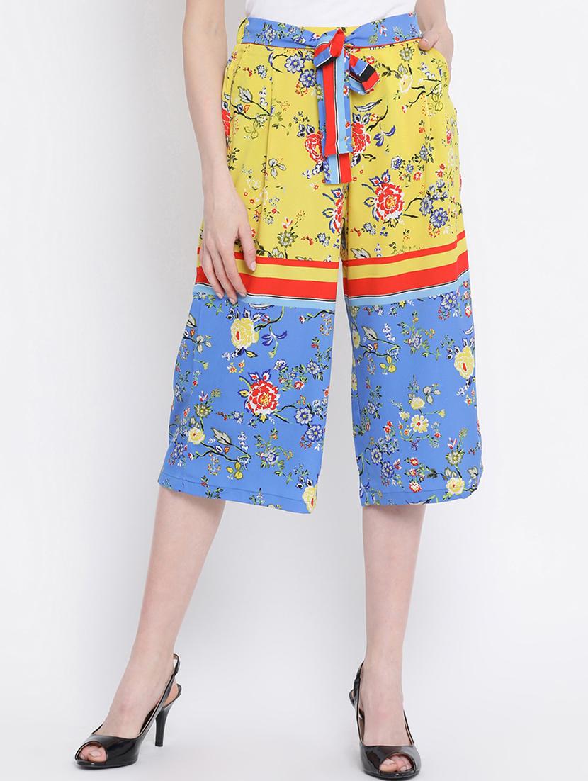 high rise floral culotte - 17011000 - Zoom Image - 0