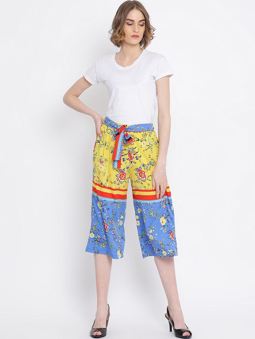 high rise floral culotte - 17011000 - Standard Image - 3
