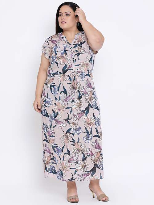 lavender floral maxi dress - 17011039 - Standard Image - 0