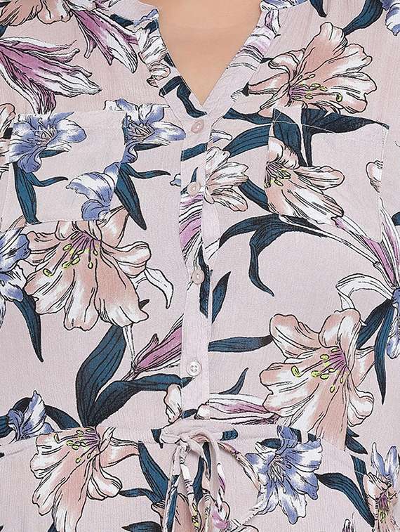 lavender floral maxi dress - 17011039 - Standard Image - 3
