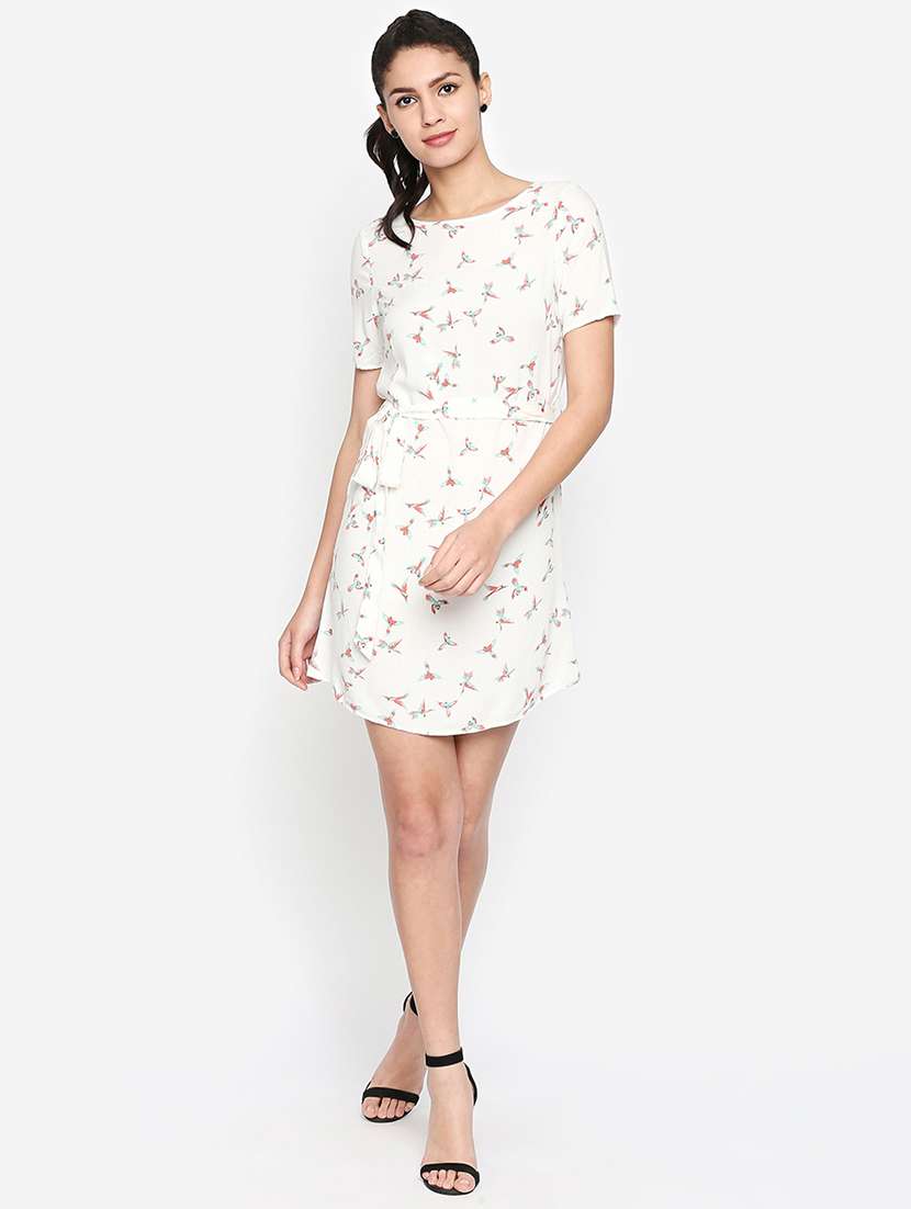 optic white printed sheath dress  - 17011043 -  Standard Image - 3
