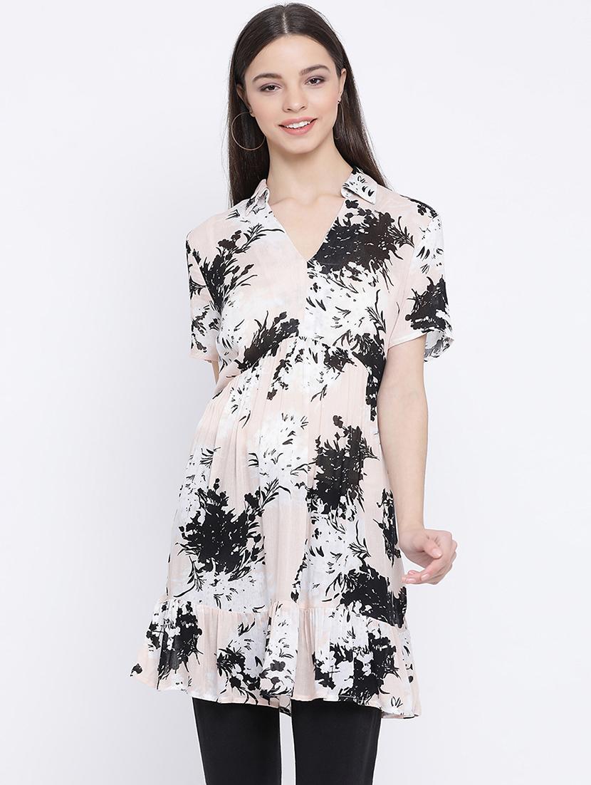 printed a-line tunic - 17011076 - Zoom Image - 0