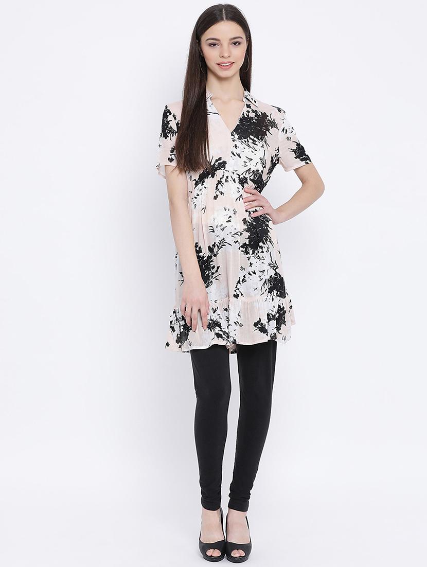 printed a-line tunic - 17011076 - Standard Image - 3
