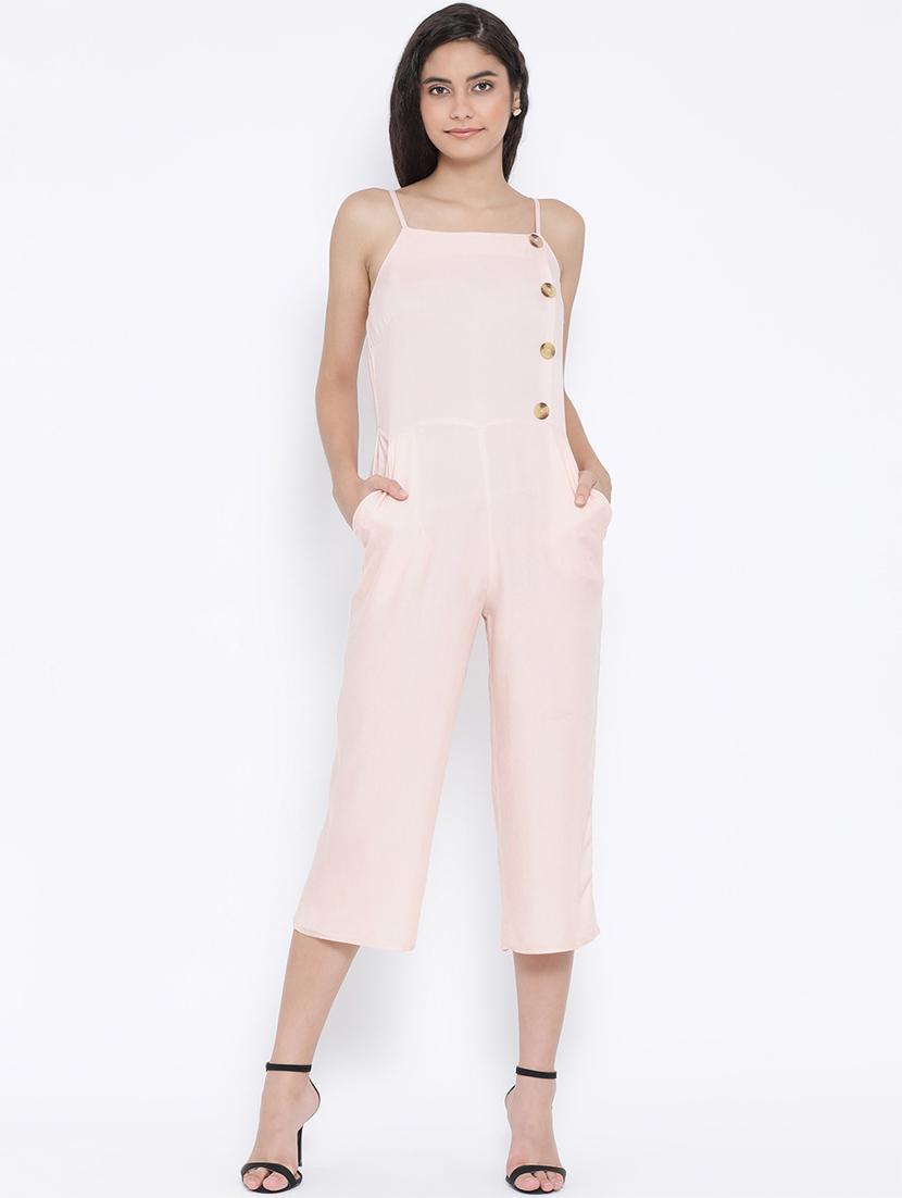 rosewater pink full leg jumpsuit - 17011143 - Zoom Image - 0