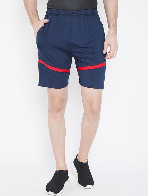 navy blue striped shorts - 17012424 - Standard Image - 0