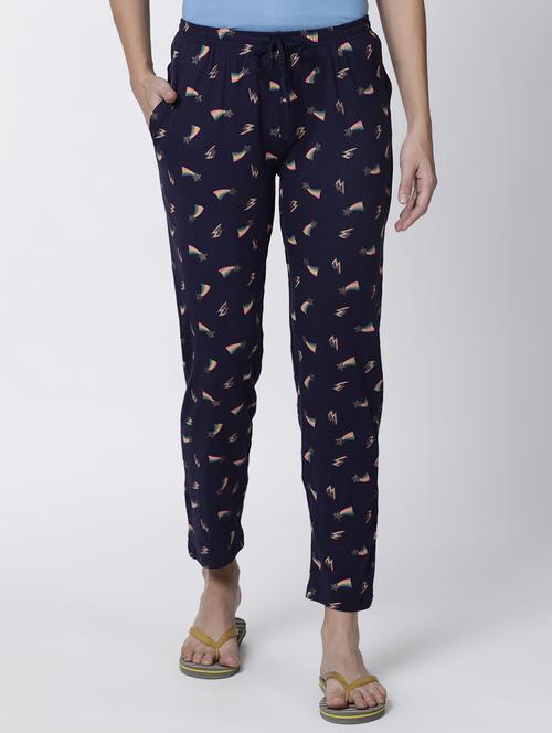 drawstring waist printed pajama  - 17012759 -  Standard Image - 0