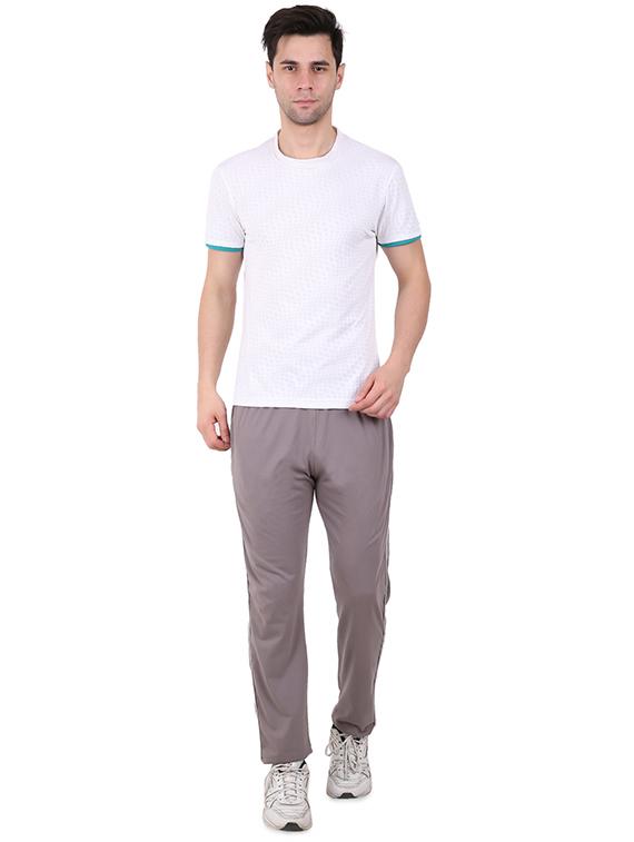 grey side striped full length track pant - 17012797 - Standard Image - 3