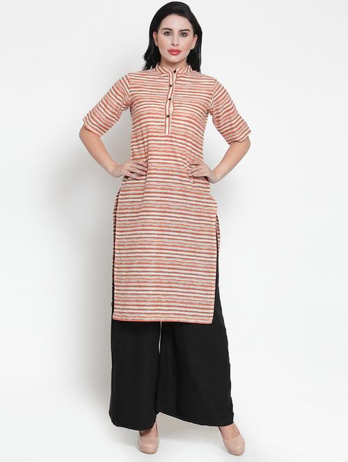 striped kurta palazzo set - 17013589 -  Standard Image - 0