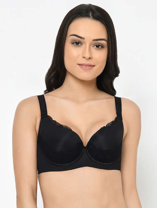lace insert t-shirt bra - 17013689 - Standard Image - 0