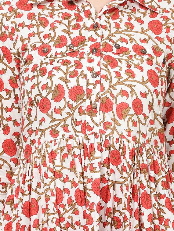 women's high-low kurta - 17013893 -  Standard Image - 3