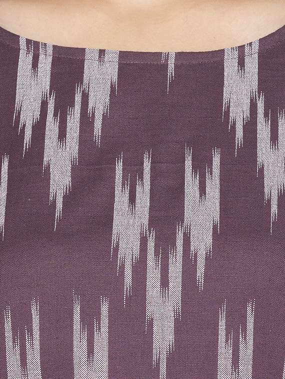 ikat print straight kurta - 17014848 - Standard Image - 3