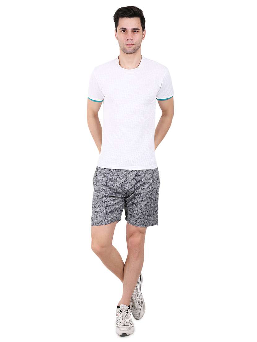 grey printed shorts - 17015657 - Standard Image - 3