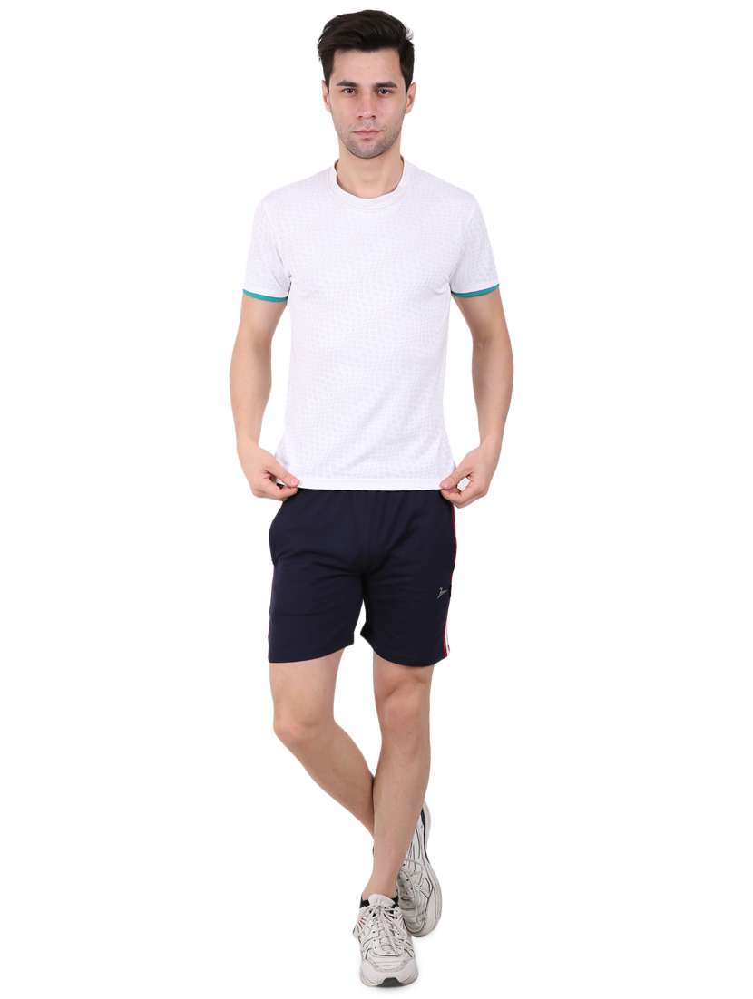 navy blue side striped shorts - 17015666 -  Standard Image - 3