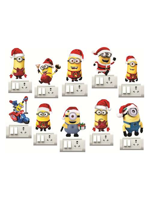 minions switch board sticker (set of 10)