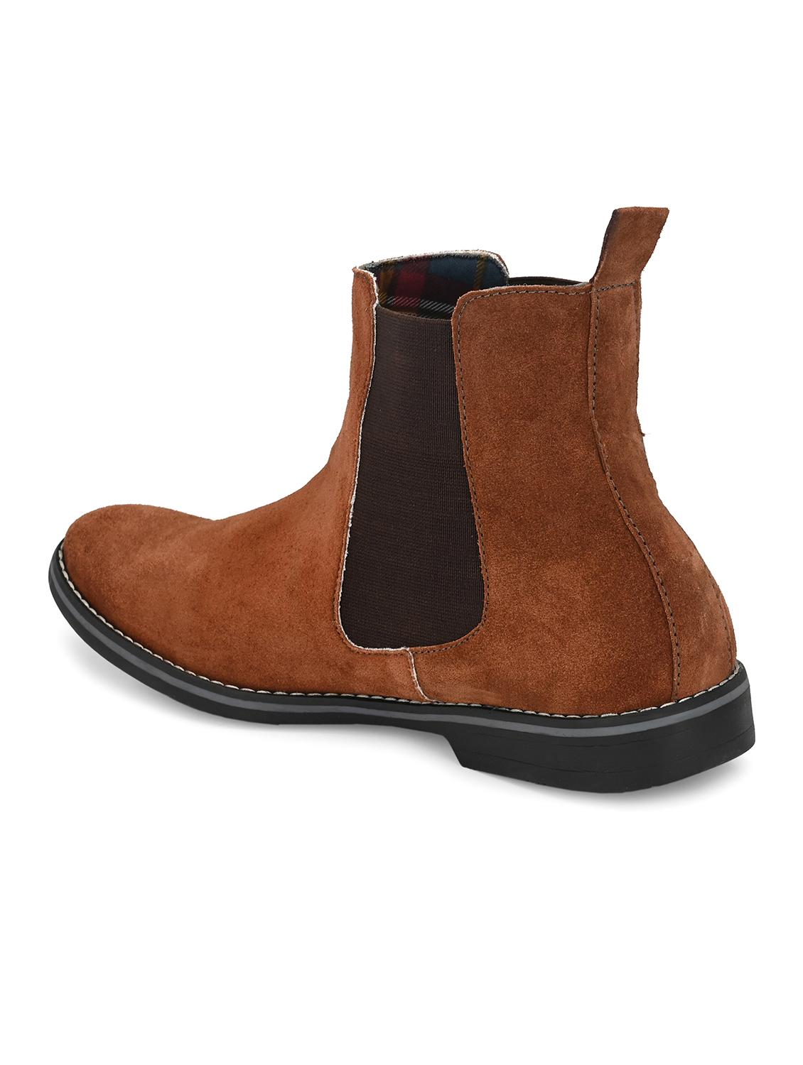 tan slip on boots - 17016269 - Standard Image - 3