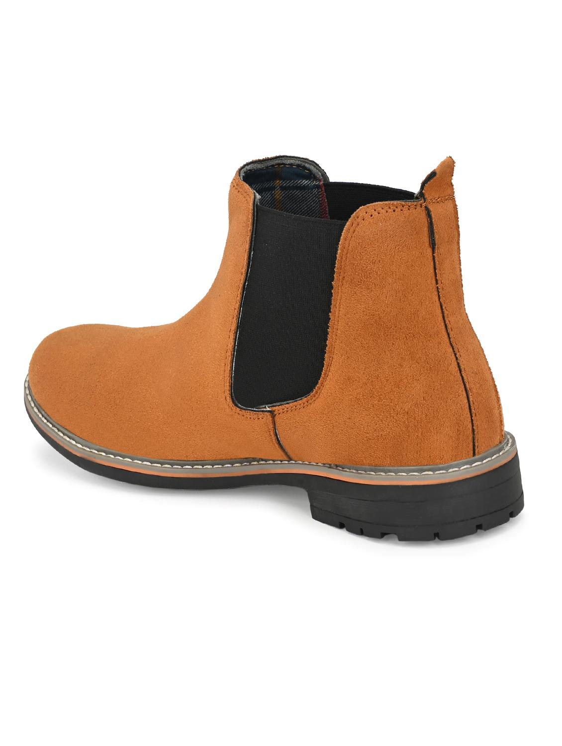 tan slip on boots - 17016270 - Standard Image - 3
