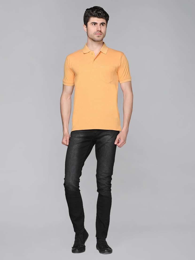 yellow solid t-shirt - 17017492 - Standard Image - 3