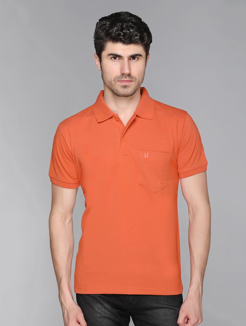 orange solid t-shirt - 17017507 -  Zoom Image - 0