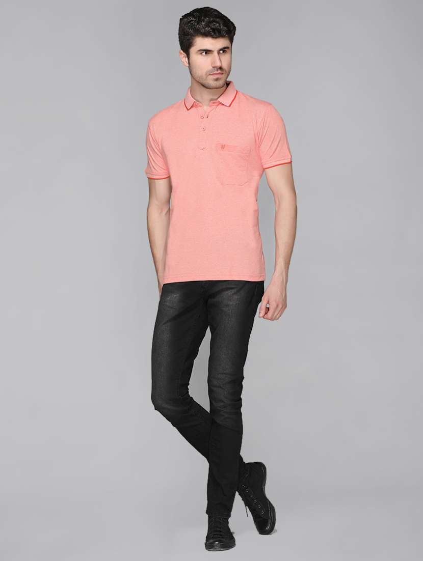 orange solid t-shirt - 17018552 - Standard Image - 3