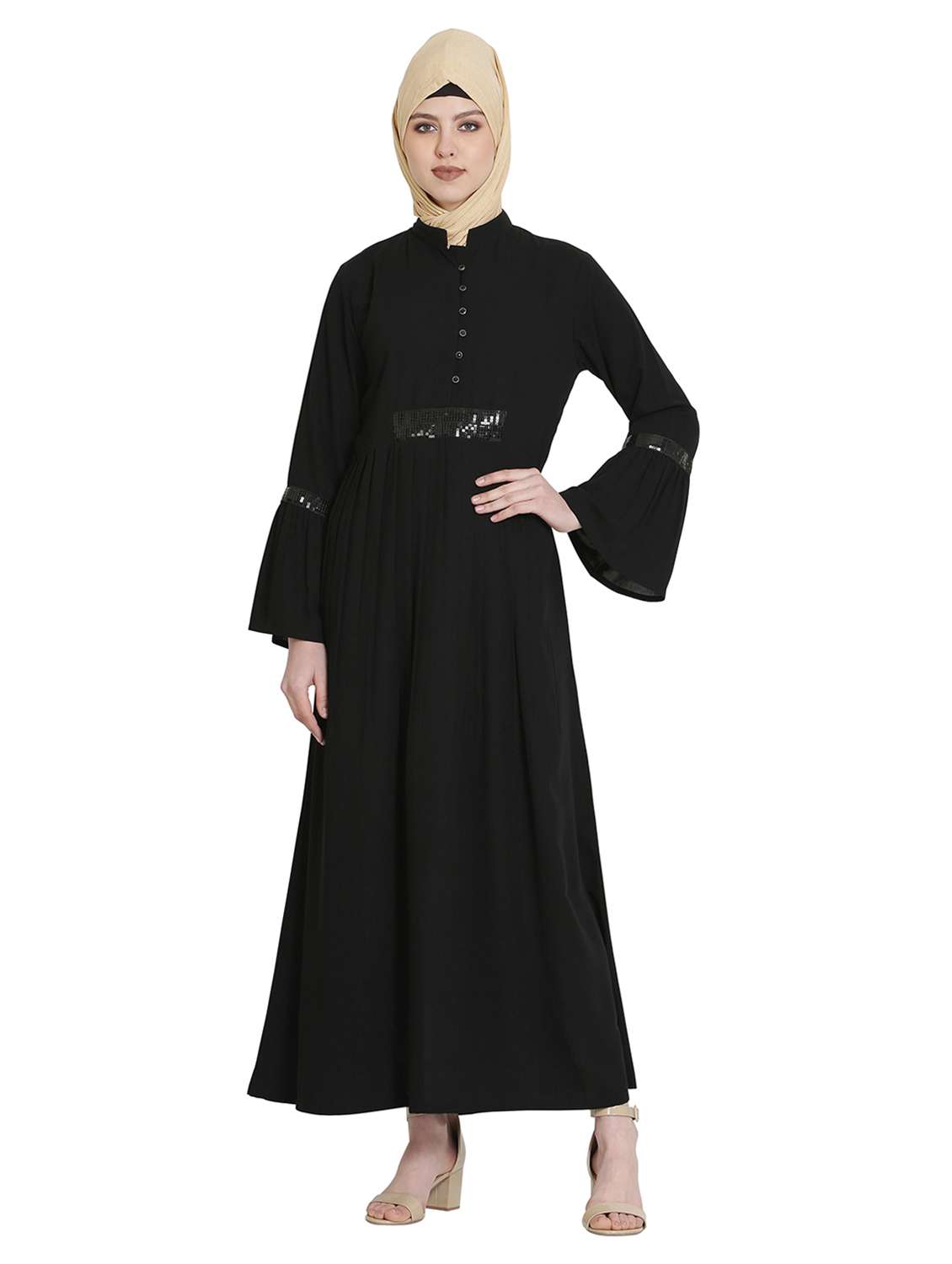 solid a-line cloaks & abaya