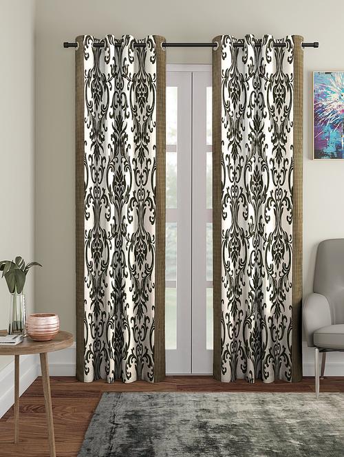 eyelet polyester long door curtain (pack of 2) - 17021731 -  Standard Image - 0
