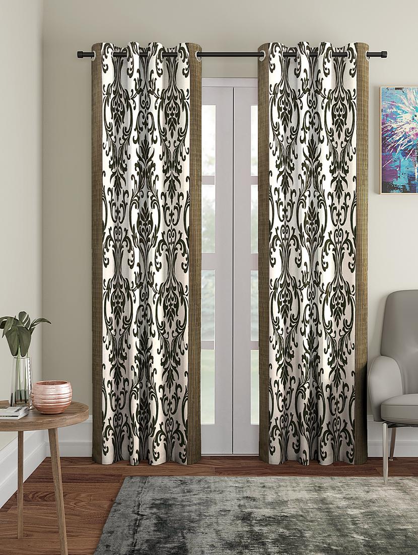 eyelet polyester long door curtain (pack of 2) - 17021731 -  Zoom Image - 0