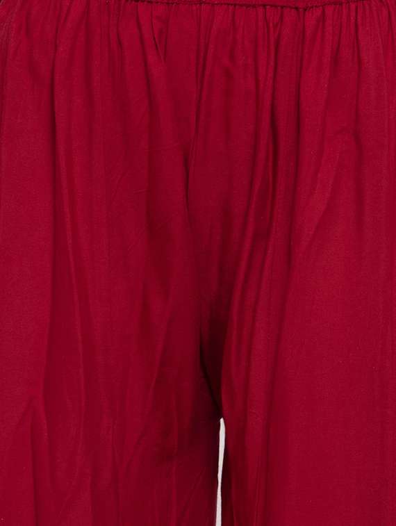 mirror work flared palazzo  - 17022184 -  Standard Image - 3