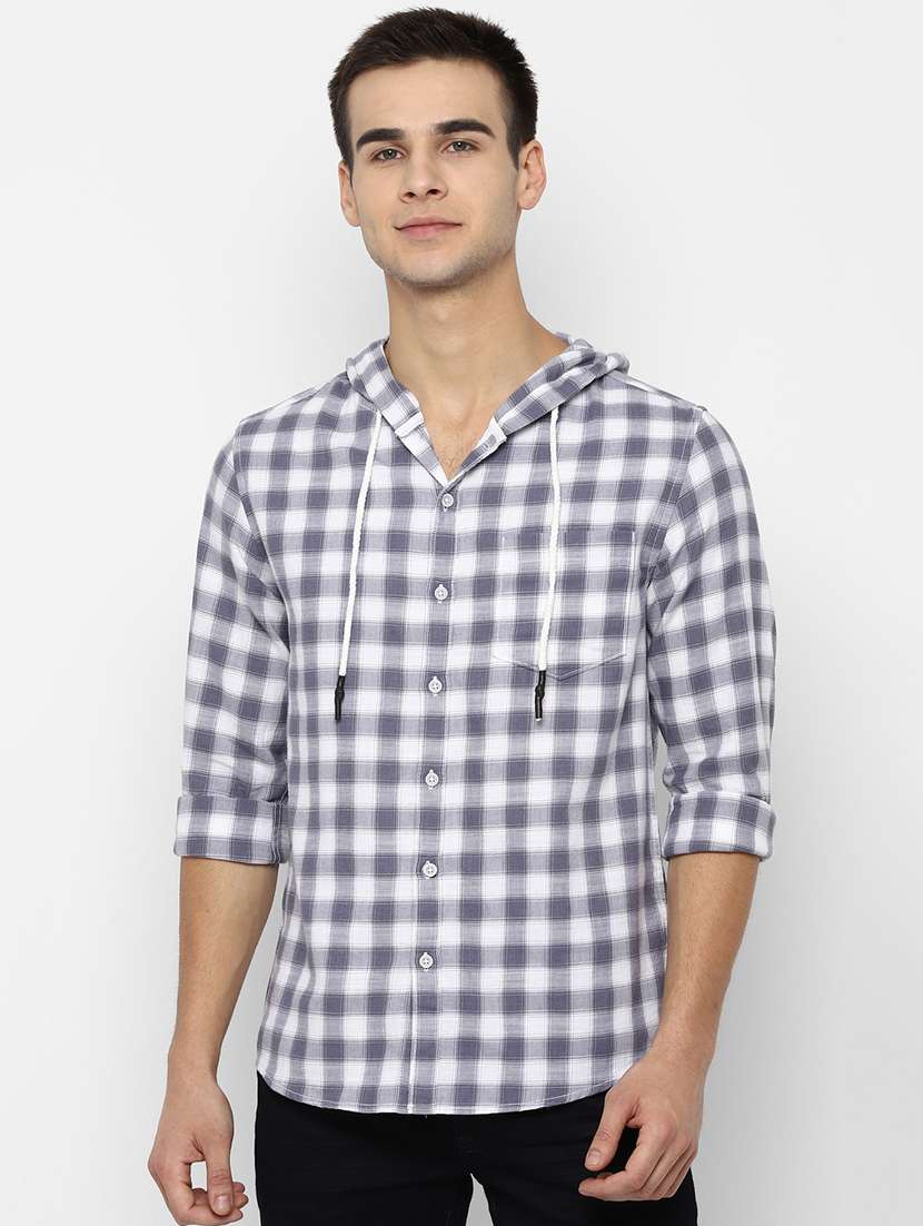 hooded casual shirts