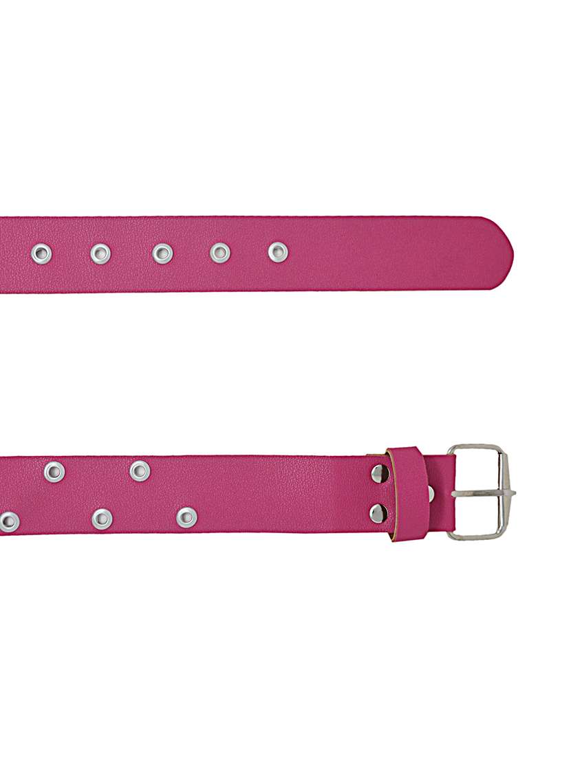 pink casual faux leather belt - 17025211 -  Standard Image - 3