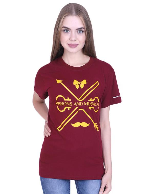 women's front print round neck t-shirt - 17025765 - Zoom Image - 0