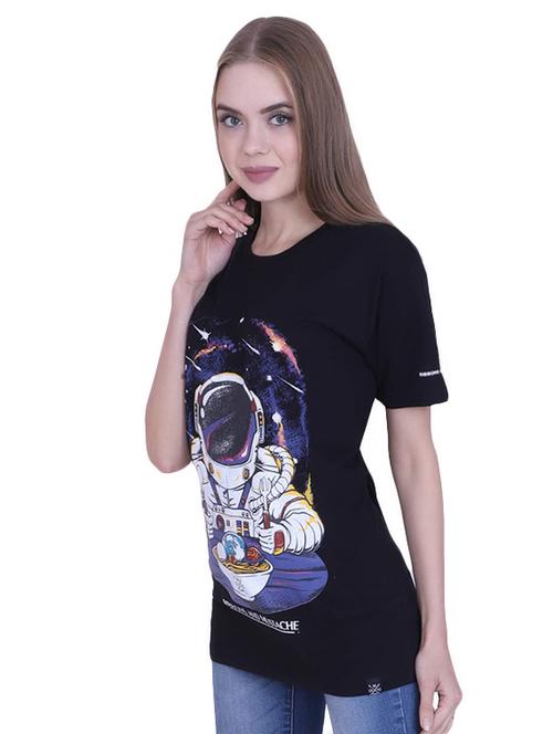 women's front print crew neck t-shirt - 17025766 - Standard Image - 0