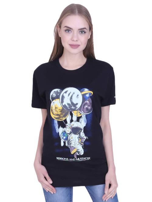 women's front print crew neck t-shirt - 17025768 - Standard Image - 0