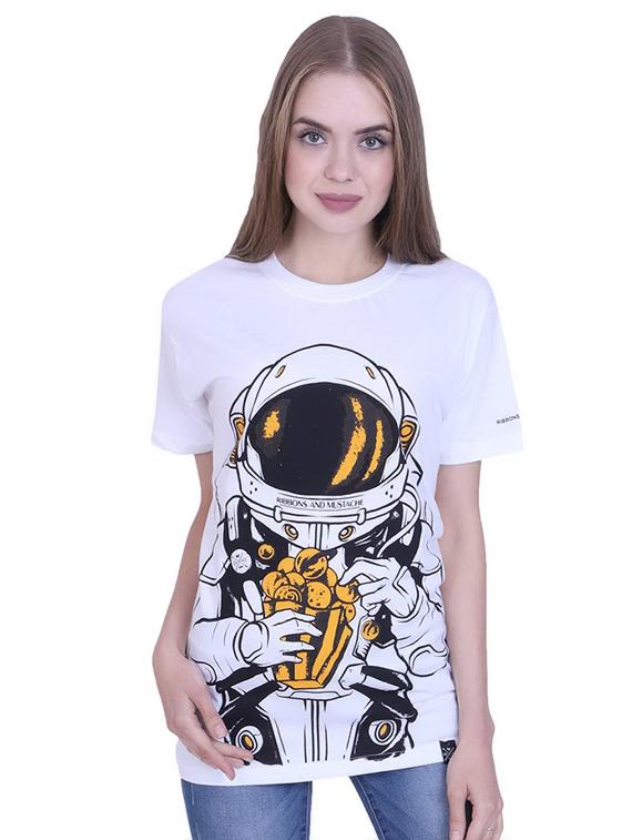 women's front print crew neck t-shirt - 17025771 -  Zoom Image - 0