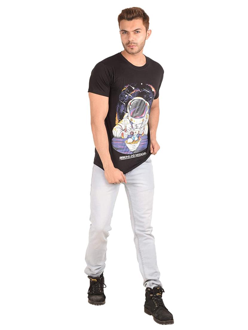 round neck slim fit t-shirt - 17025785 - Standard Image - 3