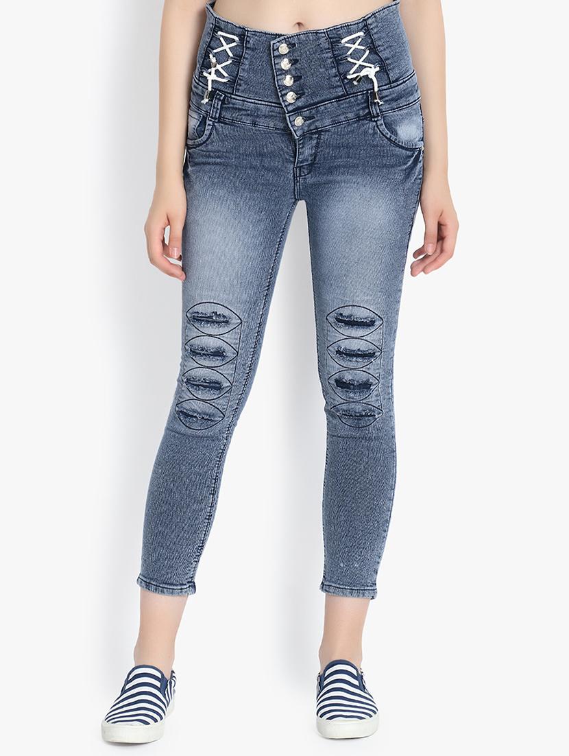 high rise skinny fit jeans - 17026101 - Zoom Image - 0