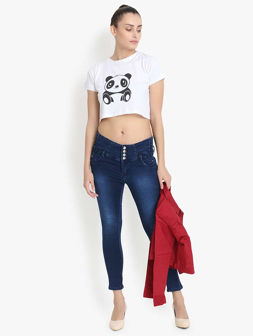 high rise skinny fit jeans  - 17026122 -  Standard Image - 3