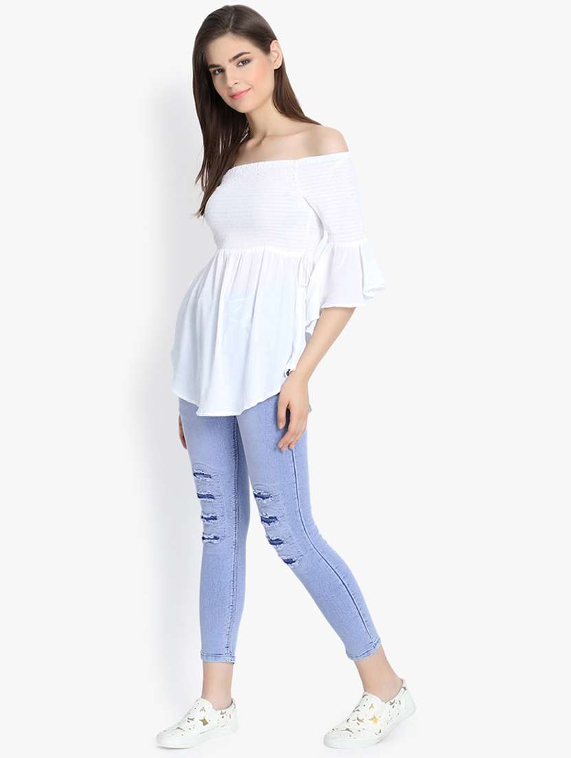 high rise stone washed jeans  - 17027209 -  Standard Image - 3