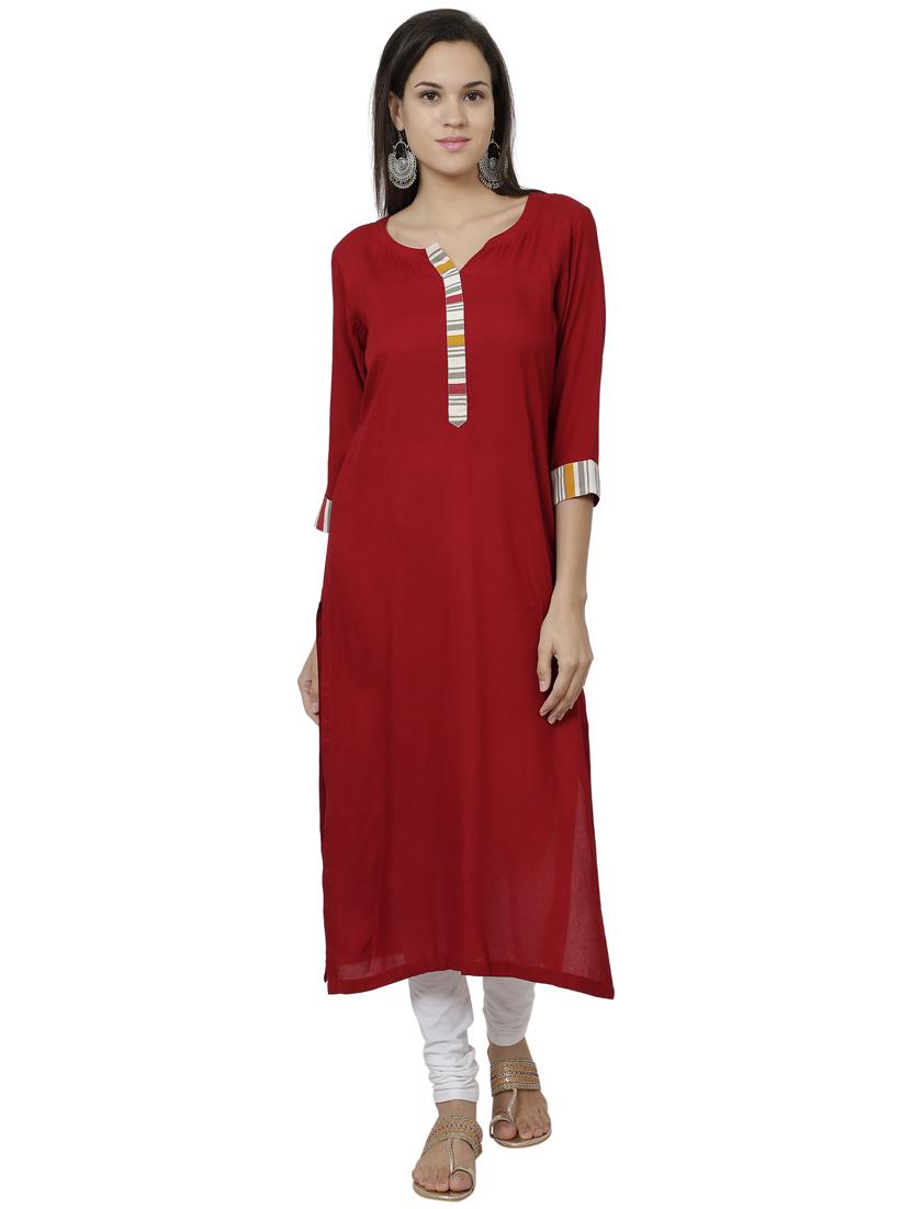 women's straight kurta - 17029714 - Zoom Image - 0