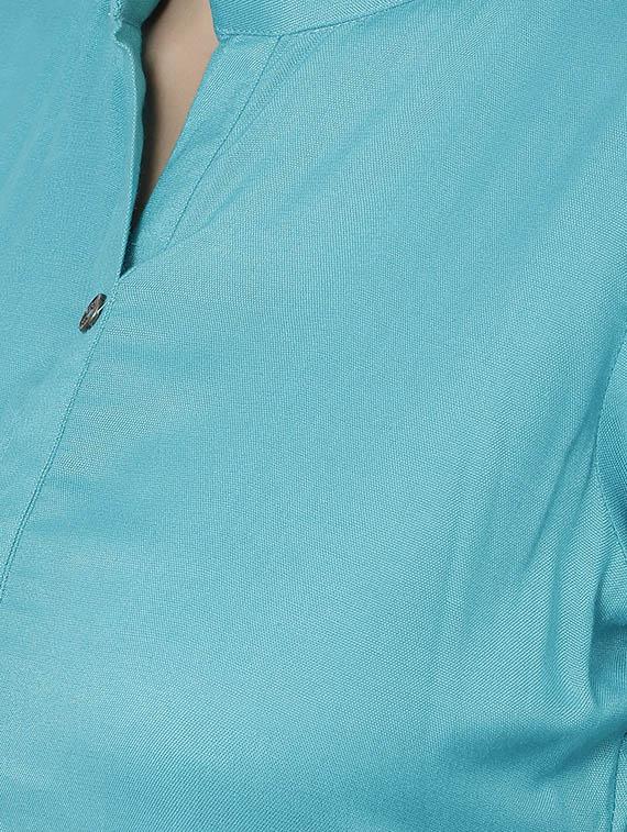 solid straight kurta - 17029717 - Standard Image - 3