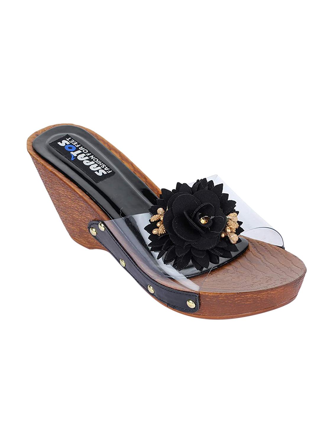 black slip on wedges - 17031475 -  Zoom Image - 0