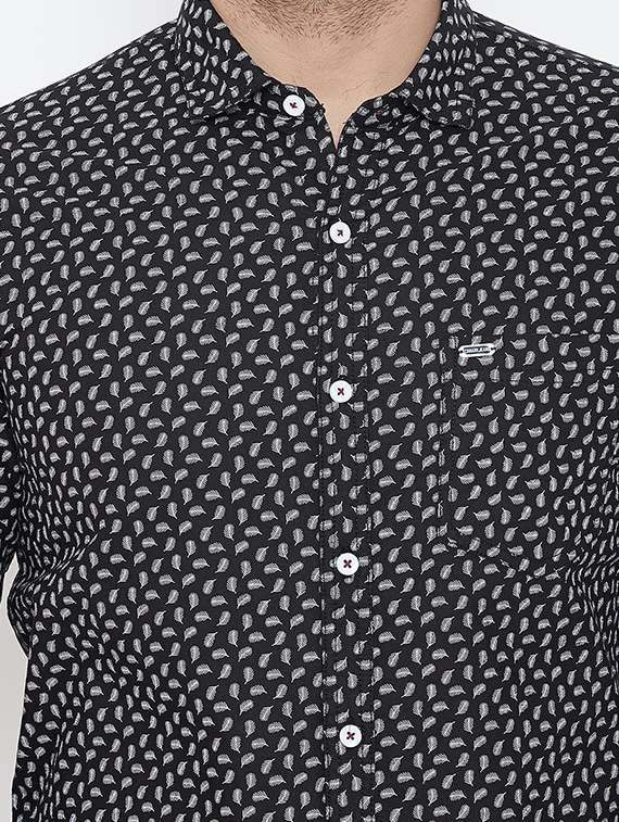 black printed casual shirt - 17031608 - Standard Image - 3