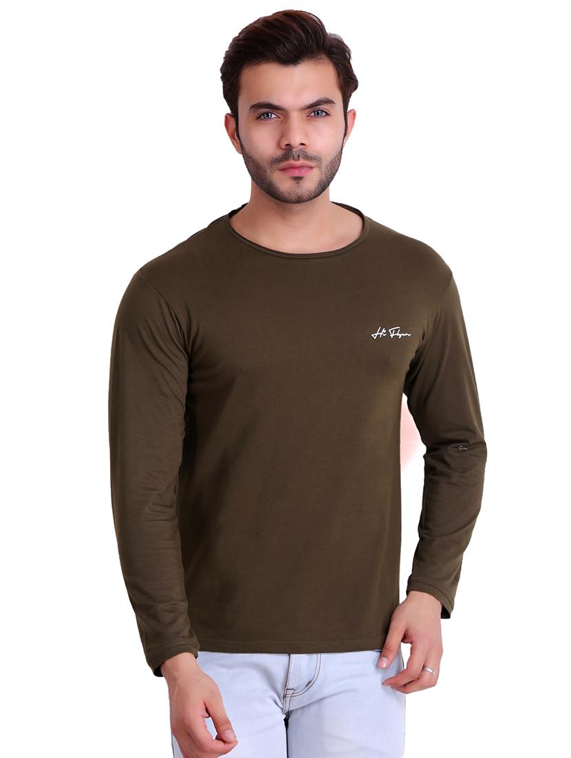men solid cotton t-shirt - 17031723 - Zoom Image - 0